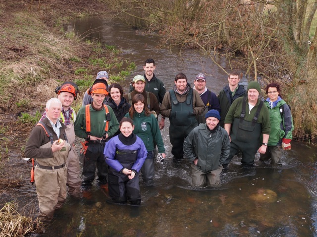 Happy band of volunteers - habitat heroes 