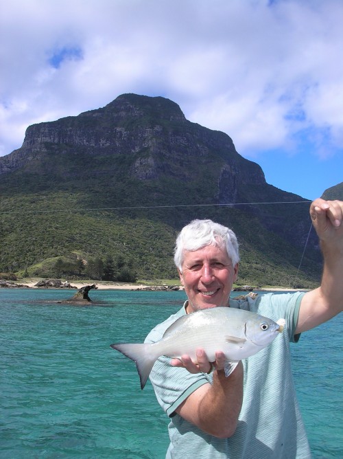 A smallish but perfectly formed silver drummer on the bread fly