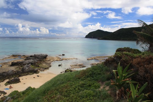 Looking north to the reef