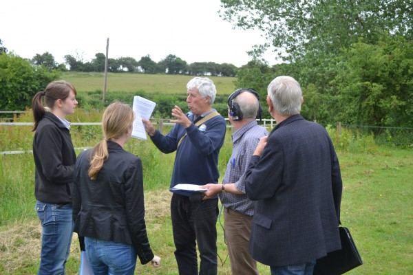 The Face the Facts team with Dave Stimpson from the River Beane Restoration Association, Charlie Bell from The Herts & Middx Wildlife Trust and yours truly in full rant !
