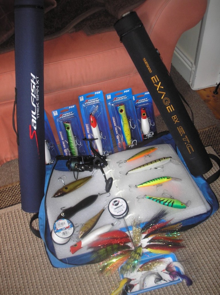 Companies like Fox, Shimano and Selectafly have a great range of travel rods, flies and lures that will catch most predators. But will they produce a golden dorado for Martin and his mates on their next long planned fishing adventure?