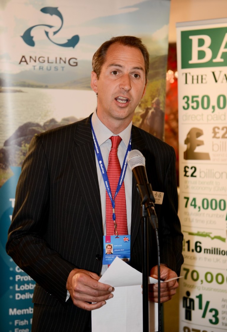 Angling Trust CEO Mark Lloyd telling the politicians a few home truths about the plight of bass stocks in Britain