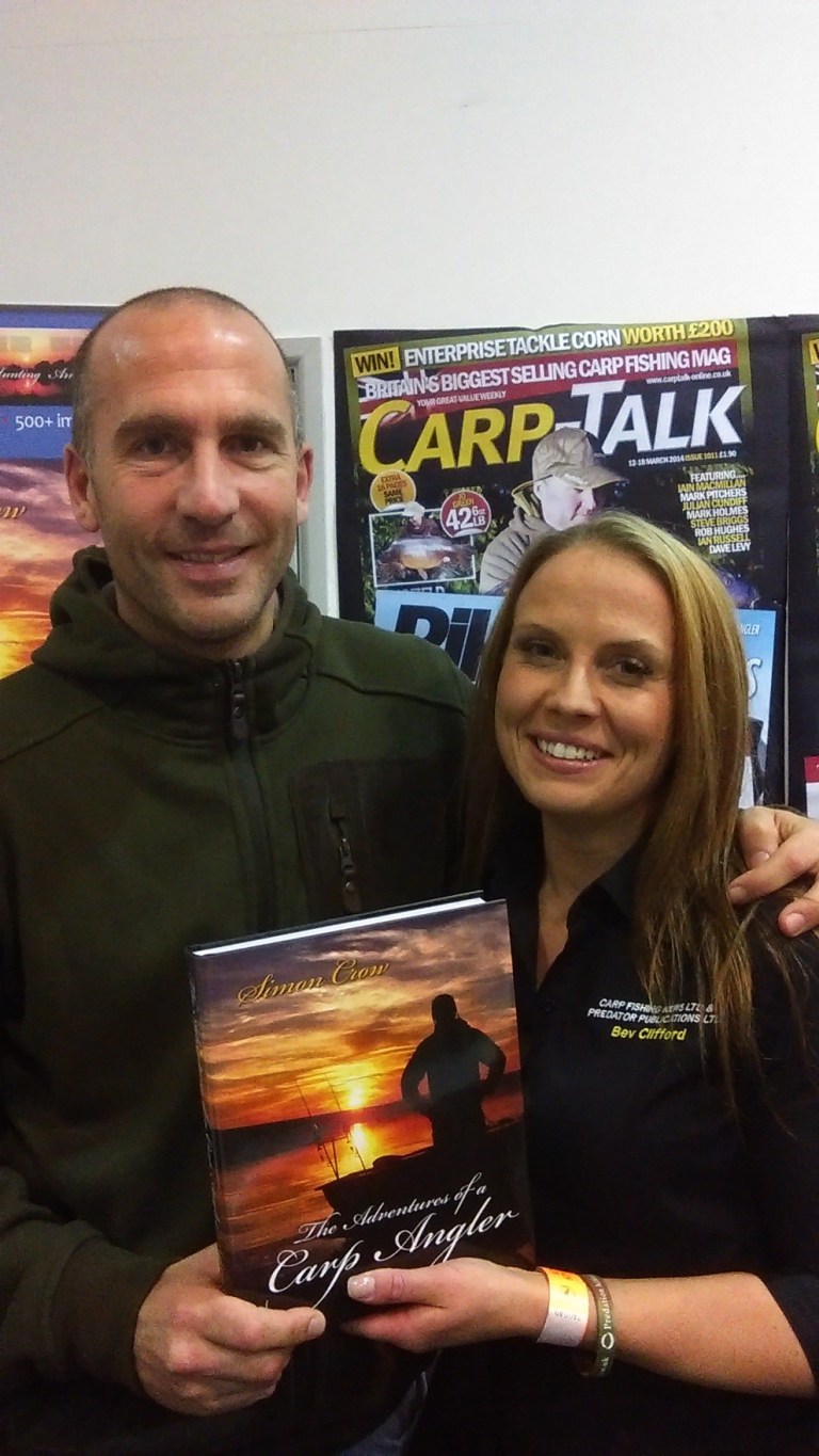 Simon Crow and Beverley Clifford from Carp Talk - these two certainly had something to say on the charges for multiple rod licences !