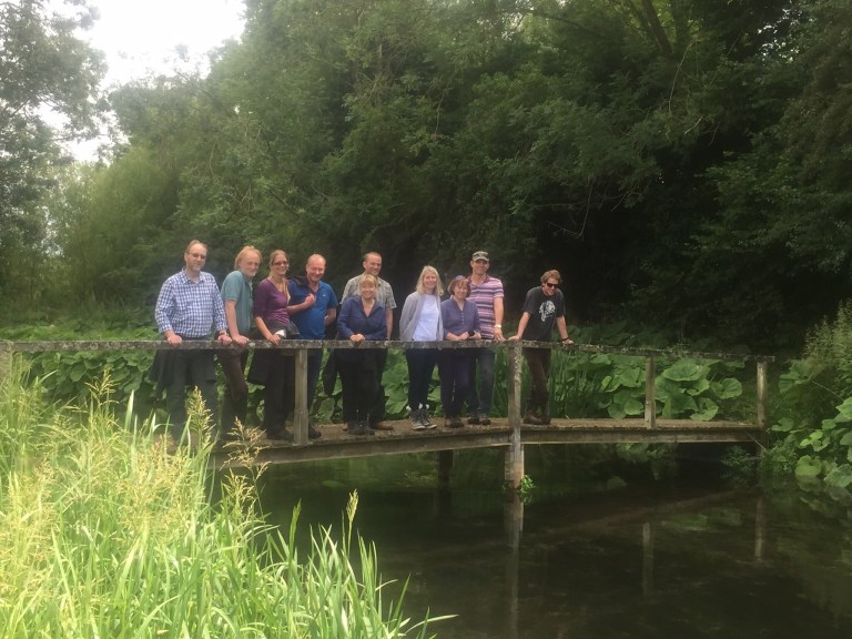 Martin joined Mark Owen from the Angling Trust and the EA's Head of Fisheries and Biodiversity Sarah Chare on a visit to look at some great habitat improvements on the upper Kennet. However, proceedings were distracted by news of the Australian batting collapse!
