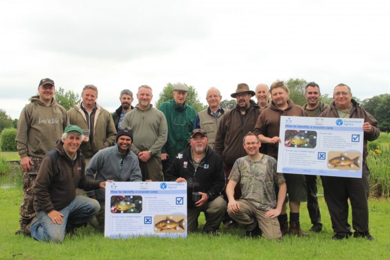 Launching Catch a Crucian Month down at Marsh Farm in Surrey with members of the Association of Crucian Anglers